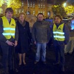 Wizyta prezydent Małgorzaty Mańki-Szulik na pierwszych Zabrzańskich Klasykach Nocą 23 października 2014 roku.